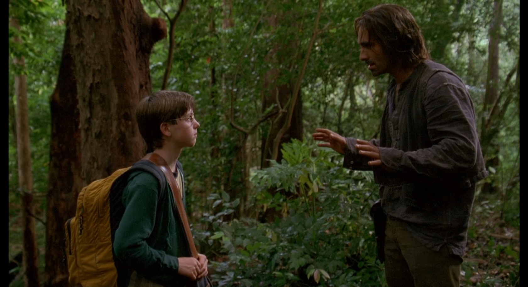 Young Ben encounters Richard in the jungle.